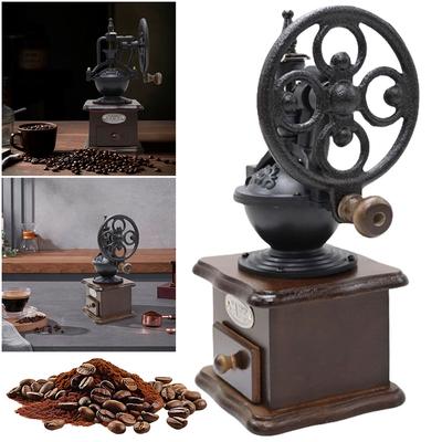 Handkaffekvarn Retro Kaffebönskvarn Bärbar Handkaffebönskvarn för Hemmakontoret