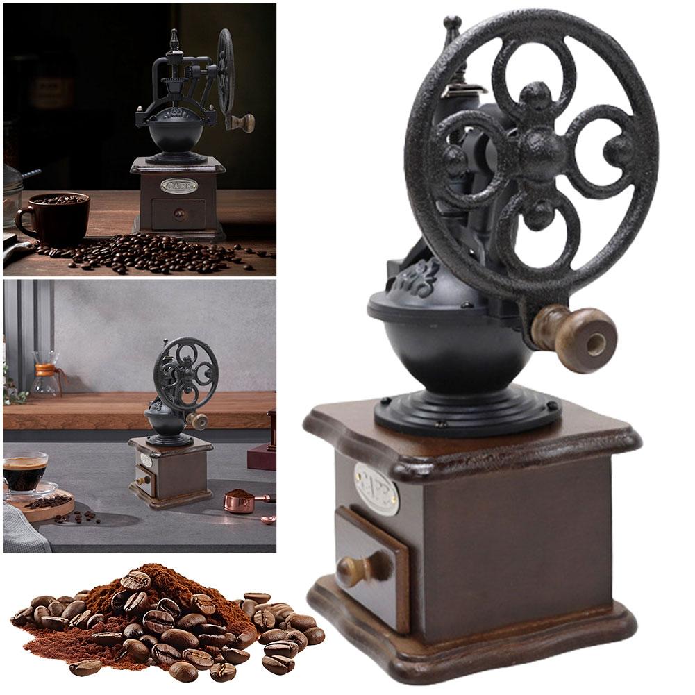 Ручная Кофемолка Винтажная Ручная Кофемолка Портативная Ручная Мельница для Кофейных Зерен China Mainland