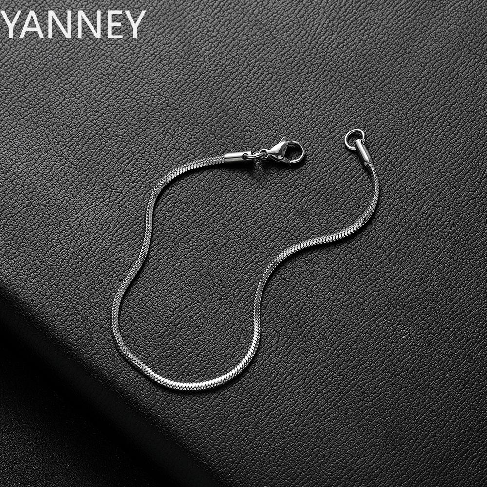

New Arrival 2MM 925 Silver Snake Chain Bracelet Fashion Party Gifts Jewelry for Men Women punk 16-23CM Accessories 16cm