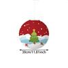 Runtow 6 Pcs Christmas Paper Lantern DIY Home Christmas Party Decoration Cute Santa Claus Snowman Ornaments 2025 New Year Gift