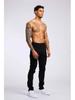 Slim Fit Black High-Waist Men's Denim Trousers