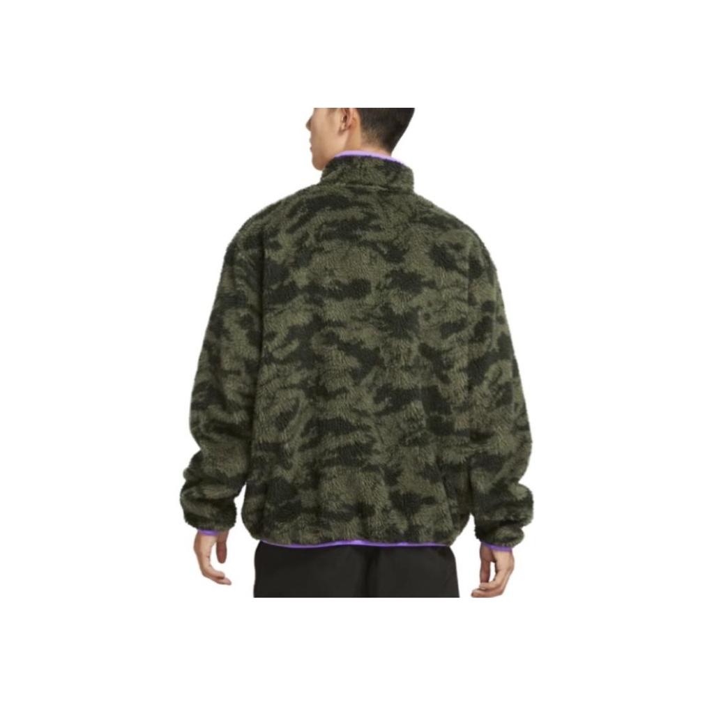 Nike Stand Collar Reversible Long Sleeve Fleece Jacket Men Jacket Grape-Purple Black DQ4885-542