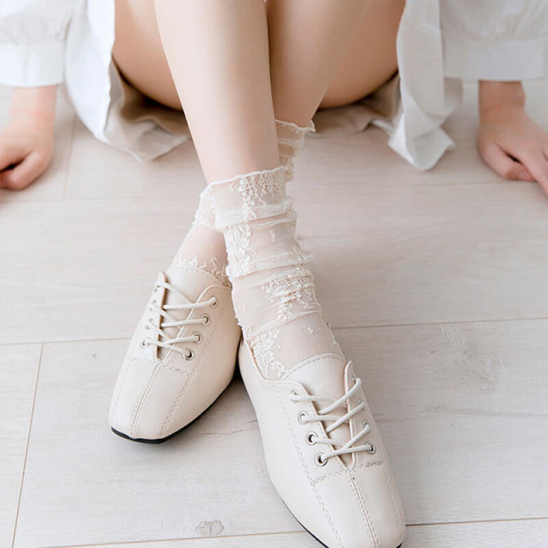 

lace012_Wedding Snow Lace Socks white