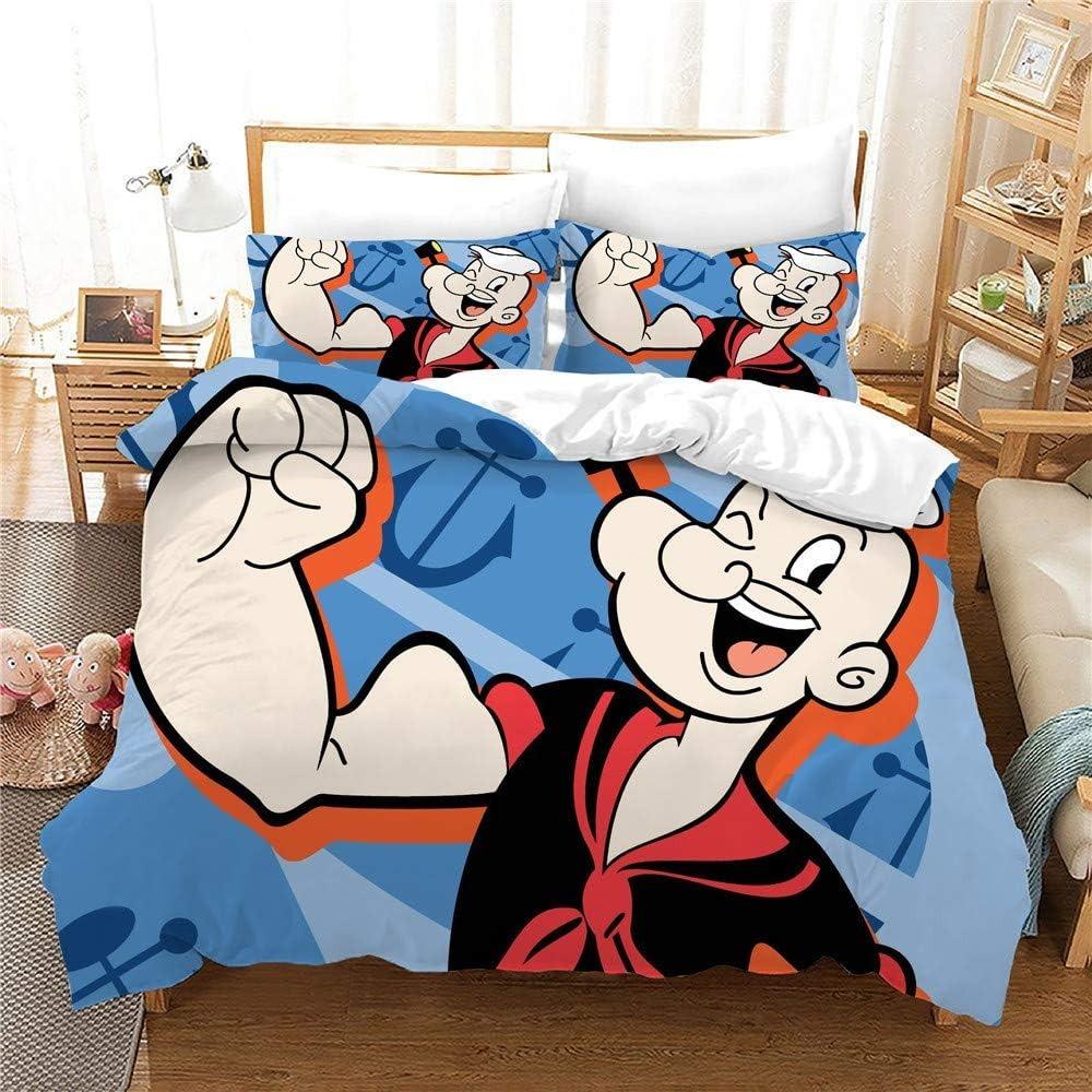 Housse de couette taie d'oreiller Hercule l'Étalon Héroïque Cadeau enfant adulte Housse de couette Décoration Chambre à coucher Lit simple double Grande taille Fermeture éclair 135X200CM-2PCS gray