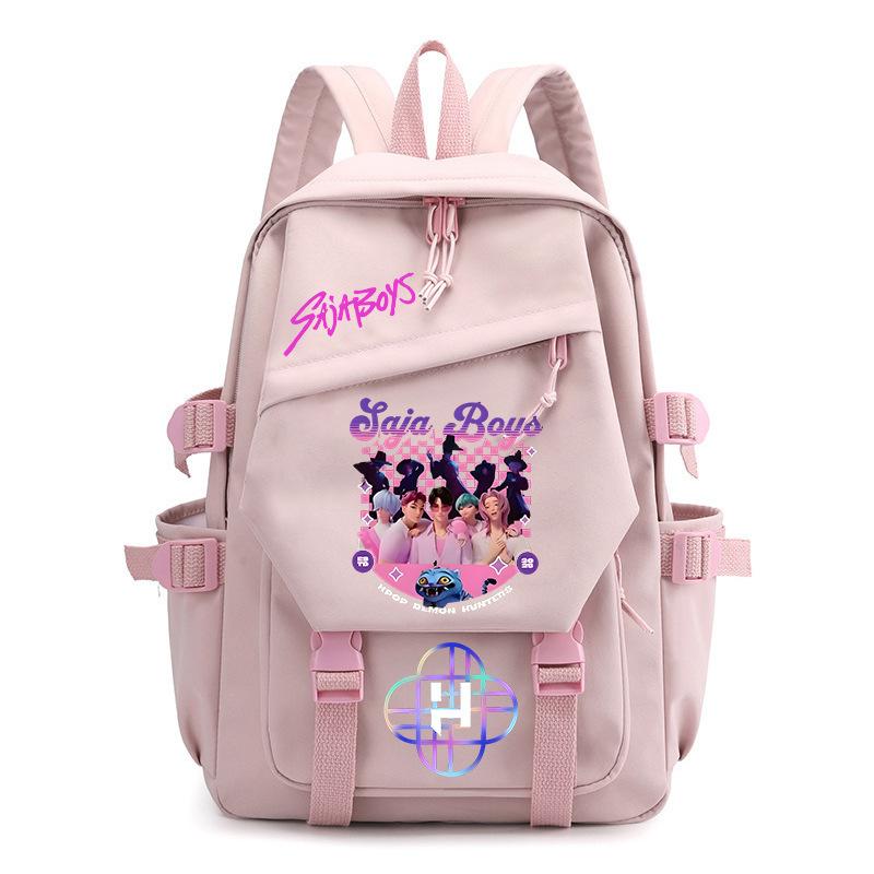 Saja Boys Peripheral Korean Version Backpack College Wind Large Capacity Student Bag