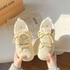 Velcro Board Shoes Women's New Spring Versatile Shoes Platform White Shoes Retro