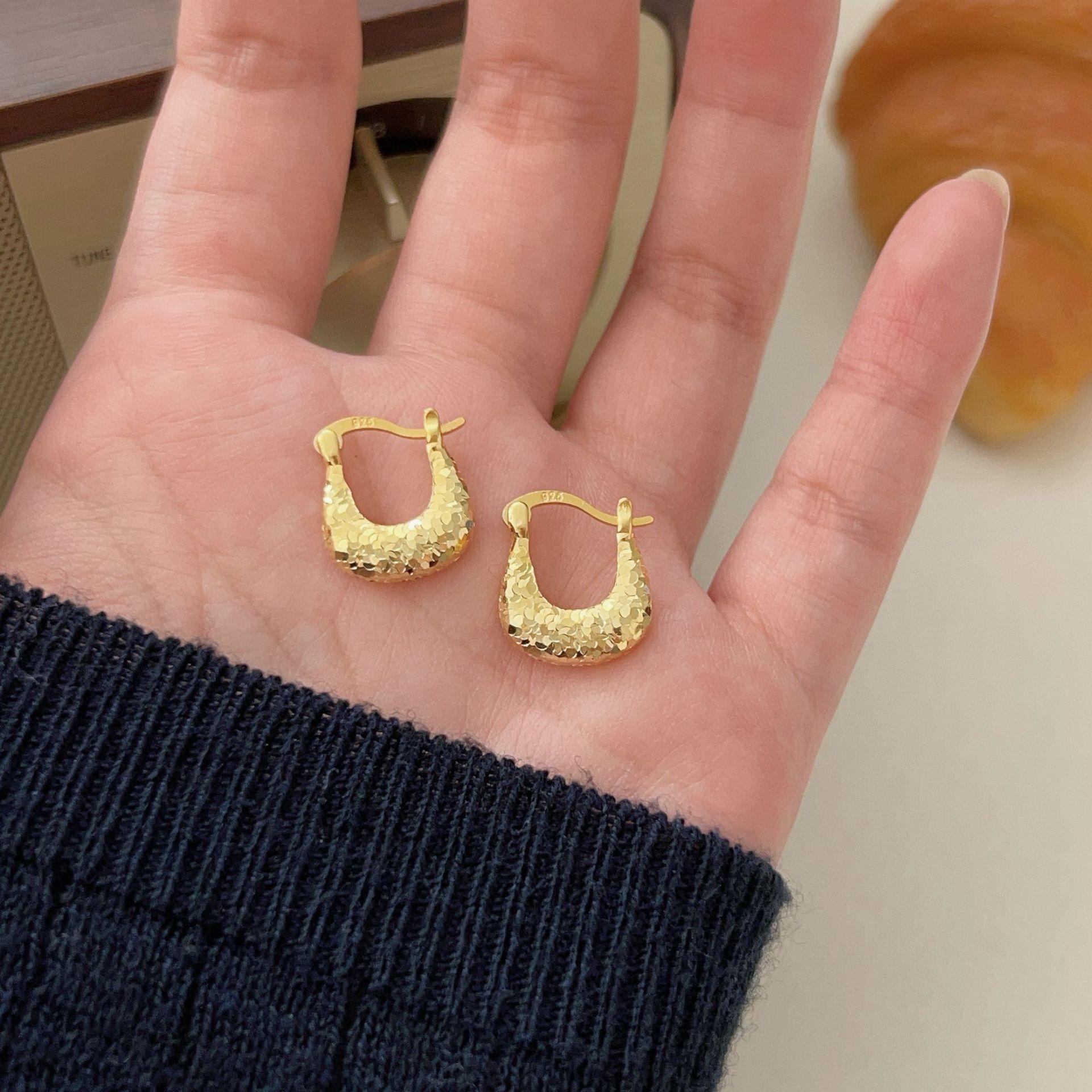 Ear Bag Personalized Light Luxury Crushed Ice Niche Design Women s Earrings Ins Light Luxury Earrings