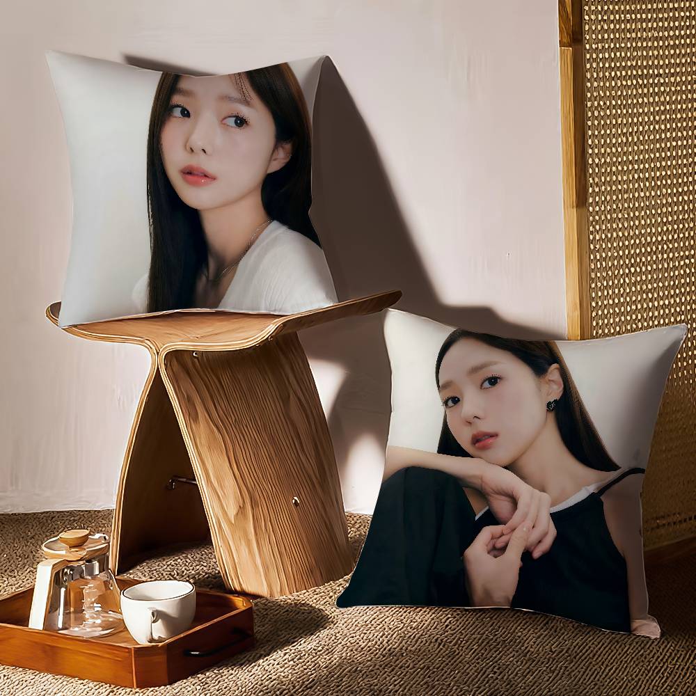 Chae S-Soo-bin Pillow Case Sofa and Living Room Decorative Cushion Covers Dust-proof and Mite-proof Invisible Zipper