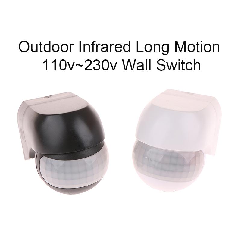 Outdoor Infrared Long Motion Ac100V~240V Wall Switch Pir Detectors Led Sensor Waterproof Timer Light Motion Sensor