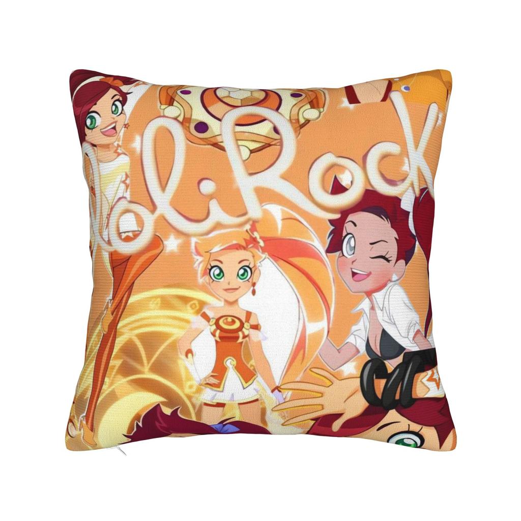 LoliRock Kopo Music Girls Pillow Case  Soft Pillow Cover Retro Trendy Pillowcases For Couch Sofa Bedroom