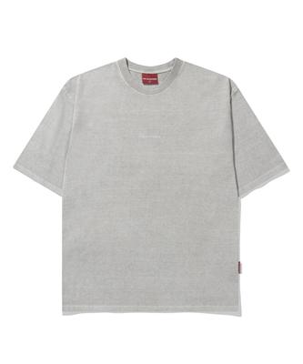 PSSHOPPER Pigment Back Cut Short Sleeve [Light Gray]