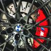 6pcs/Set Caliper Car Sticker Wheel Hub M Logo For BMW G01 G02 F22 F23 E46 E93 E39 G26 F01 F02 F06 G32 G20 G29 F30 G42 FI5
