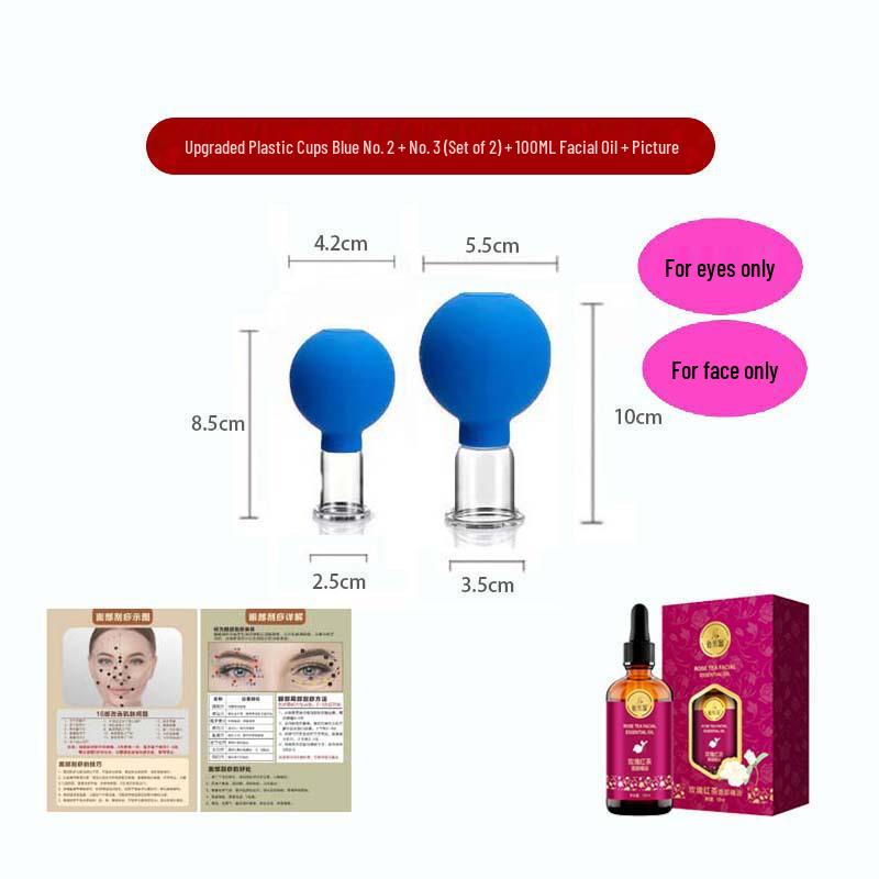 Enhanced Silicone Facial Cupping Set for Skin Lifting and Beauty