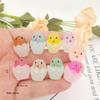 Mini Luminous Egg Waffle Resin Ornament - Cute Handmade DIY Decoration.