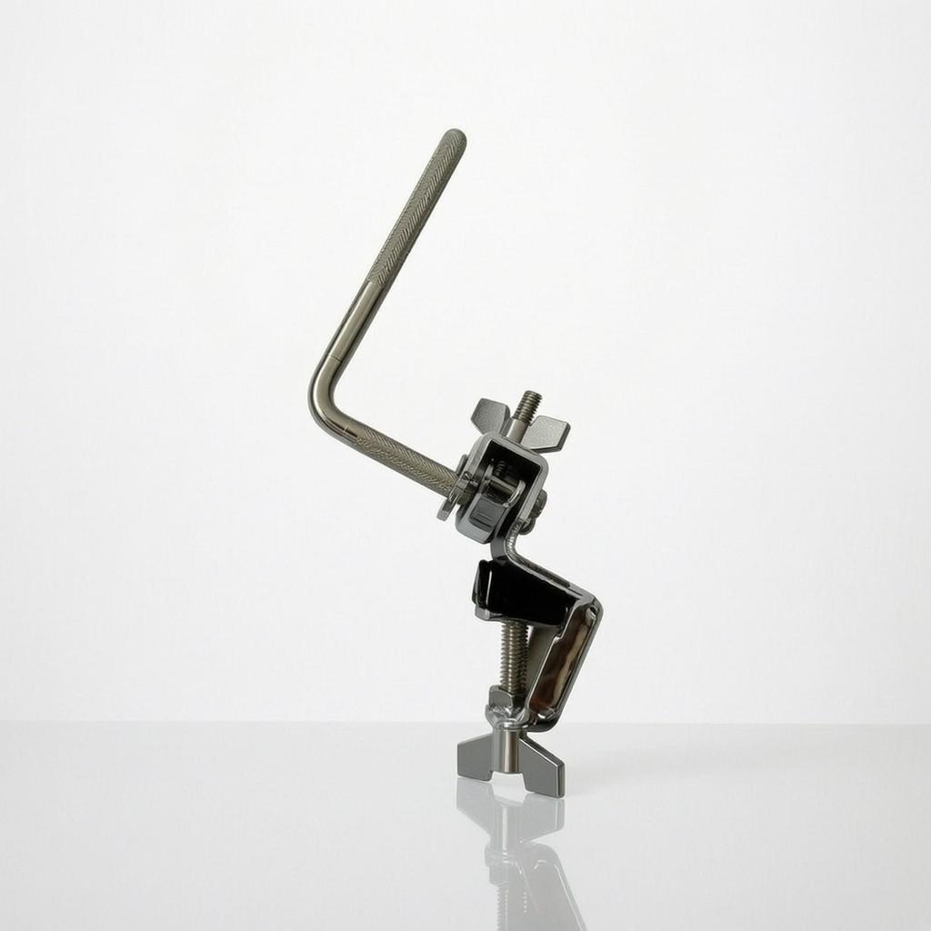 Long-Lasting Bass Drum Hoop Clamp with Mounting Rod Secure Zinc-Alloy