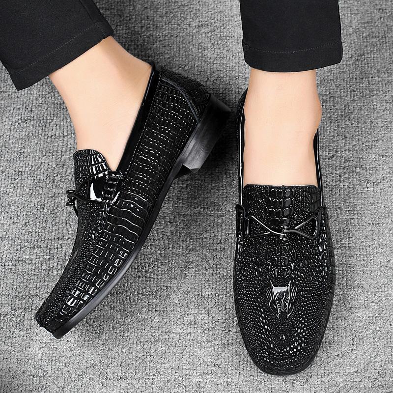 Italské ručně šité boty Pravá kůže Vysoce kvalitní mokasíny Nazouvací pánské ležérní boty Vysoce kvalitní mokasíny Pánské společenské boty