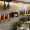 No Punch Spice Storage Rack Wall-Mounted Spice Storage Container Seasoning Boxes  Condiment Storage