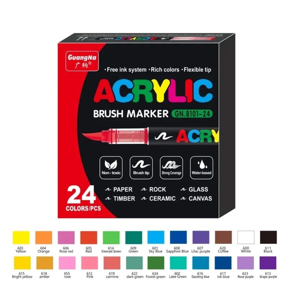 20/40PCS Soft Markers Pens Replacement Cores Durable Art Supply New Art Stationery for GuangNa