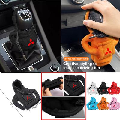 Hooded Sweatshirt Car Gear Sleeve Cute Shift Gear Plush Cover For Outlander Triton L200 ASX Mirage Pajero Eclipse