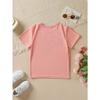 Europäische Größe Sommer Mode Mädchen Kurzarm T-Shirt Buchstabendruck Lässiges Oberteil