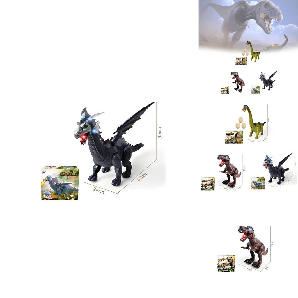 Childrens Dinosaur Toy Model With Lights For Development And Interactive Play