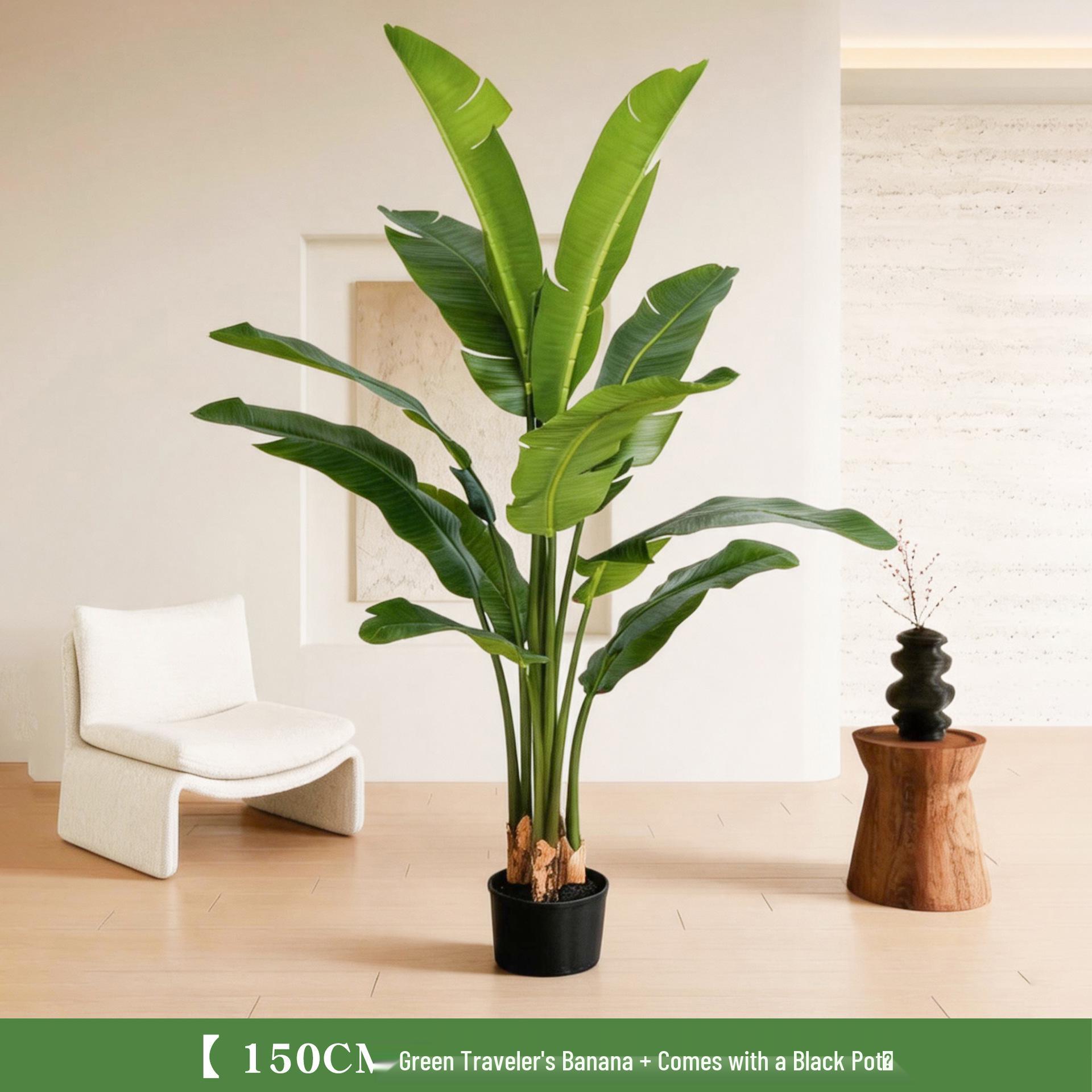 Nordic Style Traveler`s Banana Artificial Green