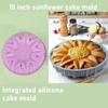 3D Sunflower Silicone Mold DIY Sunflower Shaped Dessert Mousse Bread Pastry Baking Shaping Mold Kitchen Baking Cake Pie Mold