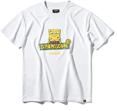 SPALDING SpongeBob SquarePants Logo T-Shirt, White, XL, SMT25044S
