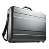 Sanwa Direct 200-BAG155GM Aluminum Attache Case, A4 Size, 15.6-inch Laptop Storage, Lockable, Compartment Divider, Shoulder Strap Included, Adapter