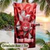 Beach Towel Aberdeen FC Print Custom Name Text Soft Towel for Swimming Pool