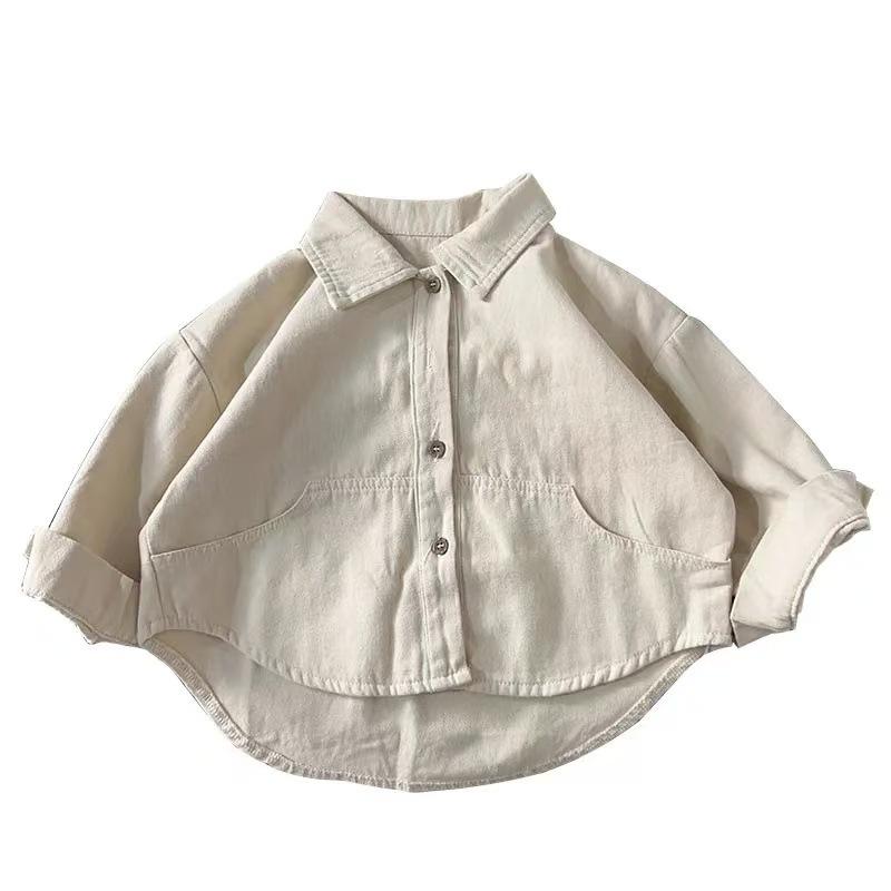 Artistic Kids Long Sleeve Shirt Spring Autumn Boys Girls Baby Cotton Cardigan Top 80