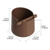 Coffee Knock Box Shock Absorbent Coffee Puck Container Knock Bin for Espresso Machine Home Cafe Countertop Waste Disposal