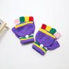 Kids' Winter Fingerless Flip-Top Writing Gloves – Warm Half-Finger Gloves for Boys & Girls