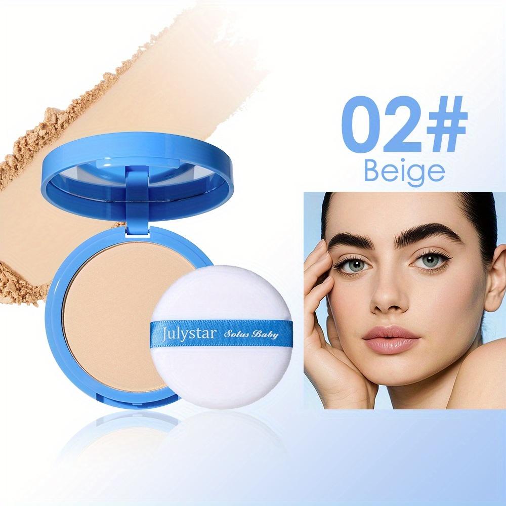 JULYSTAR Matte Face Setting Powder Oil-control Lightweight Radiant Foundation Pressed Powder Face Full Coverage Makeup Cosmetic