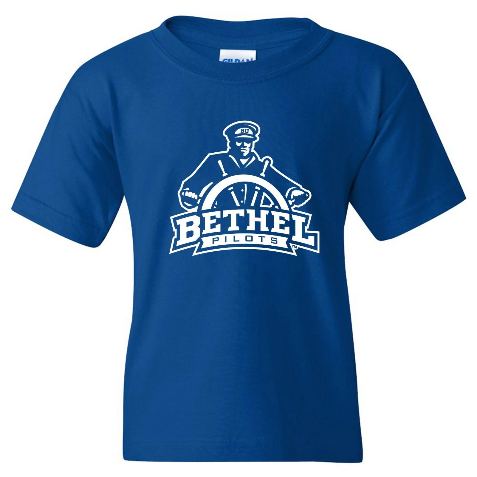 Bethel University Pilots Primary Logo Youth T-Shirt - Royal L