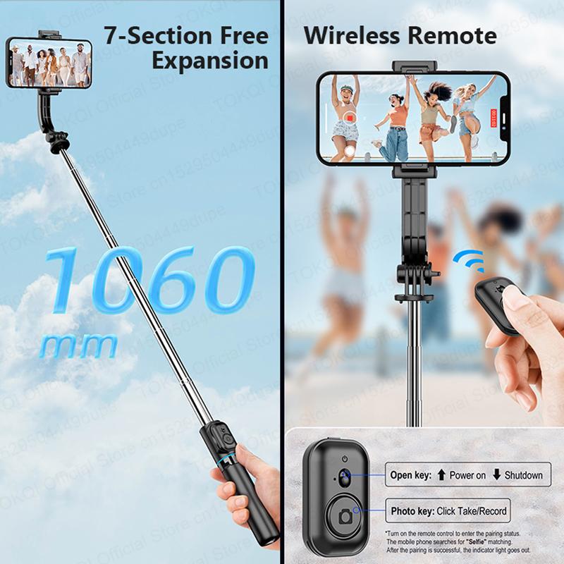 Mini C01/C01s Selfie Stick with Bluetooth Remote Portable Tripod for Cellphone Extendable Stand for iPhone Xiaomi Phone Holder 7