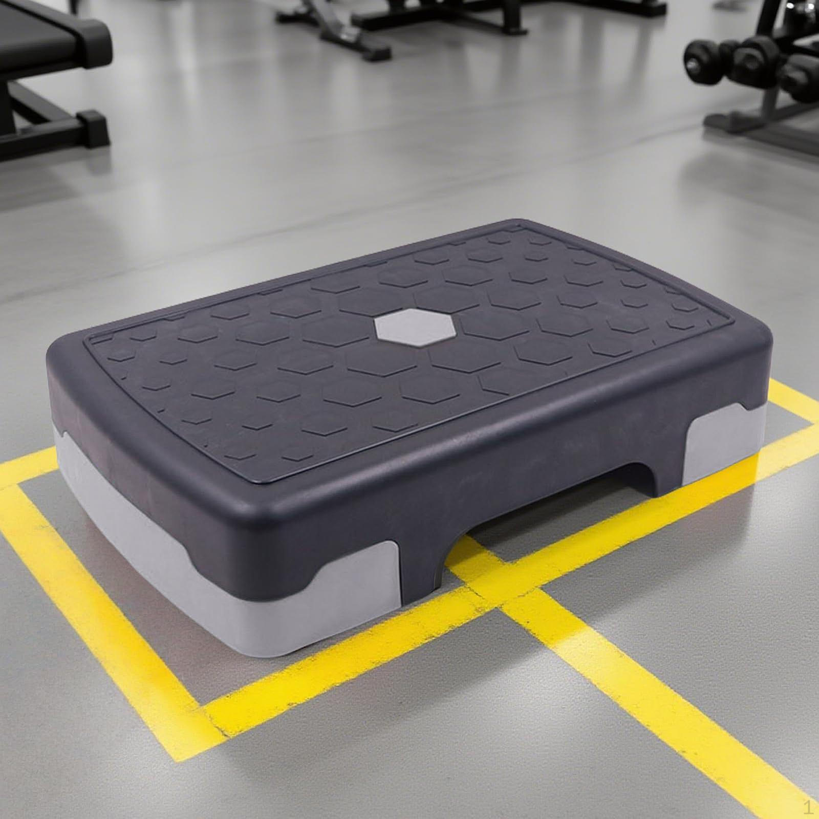 

Aerobic Exercise Step Stepper Fitness Equipment Workout for Core Women Men Gray Black