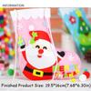 Snowman DIY Christmas Stocking House Decoracion Portable Elk Xmas Bag Hangable Christmas Sock  Xmas