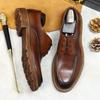 Italian Luxury Man Shoes  Genuine Leather Flat Oxford Casual Business Social Shoe Male Sneakers 2024 Spring New