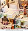 Zhiquwu DIY Forest Blue Time House with Dust Cover - Upgraded Version