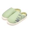 Couple pu leather waterproof cotton slippers autumn and winter home soft bottom non-slip piled warm plush cotton mop