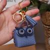 1 PC Cute Key Bag Owl Coin Purse Mini School Bag Car Key Chain Pendant Lady Wallet PU Leather Coin Purses Coin Purse Keychain