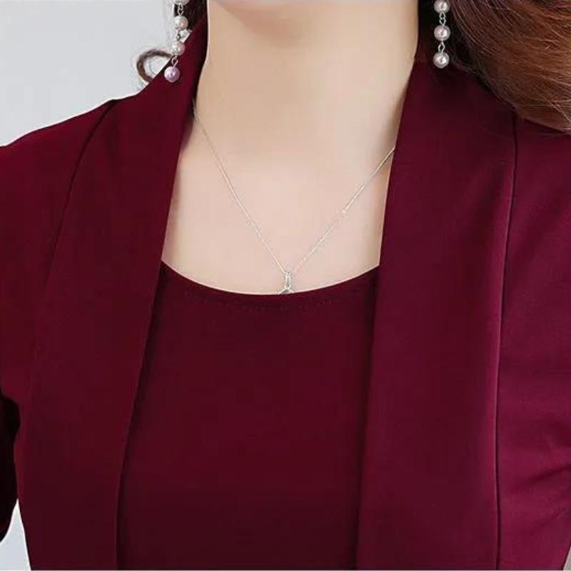 Rochie falsă din două piese pentru femei de mărime mare Rochie pentru femeie cu mânecă lungă Burta mamei de slăbit