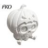 Desktop Halloween Decoration Pumpkin Skull Ornament, Hollow Ghost Face Design, 3D Printed Textured Figure Detailed Layered Figurine, for