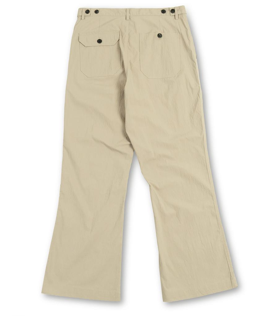 MUDSALT Seersucker Fatigue Pants Beige