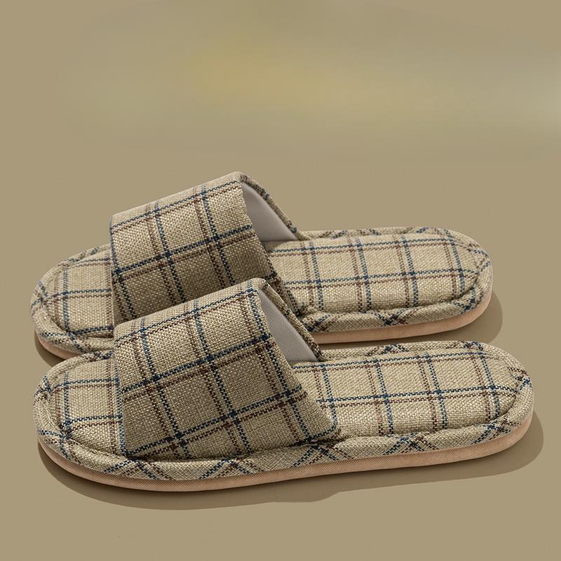 Linen Shoes, Indoor Home Anti-slip Slippers, Cloth Shoes