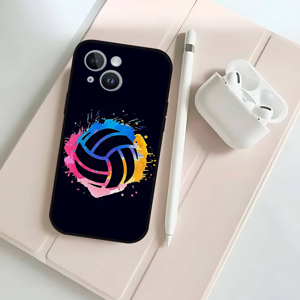 P-Pintadas De Voleibols Black Phone Case That Fits For IPhone 17,16,15,11,13,14 Pro Max,Plus,X,Xr,Xs Max,13Mini