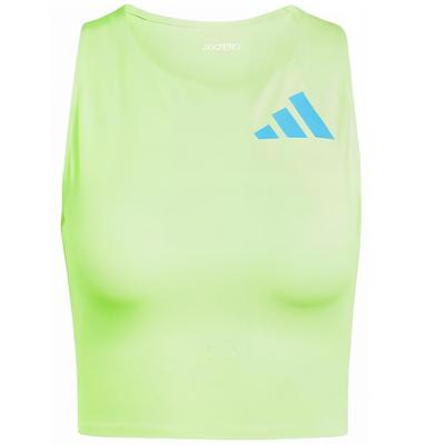 Adizero Road To Records Slim Fit Crop Top Women Tops Light-Green IT5774