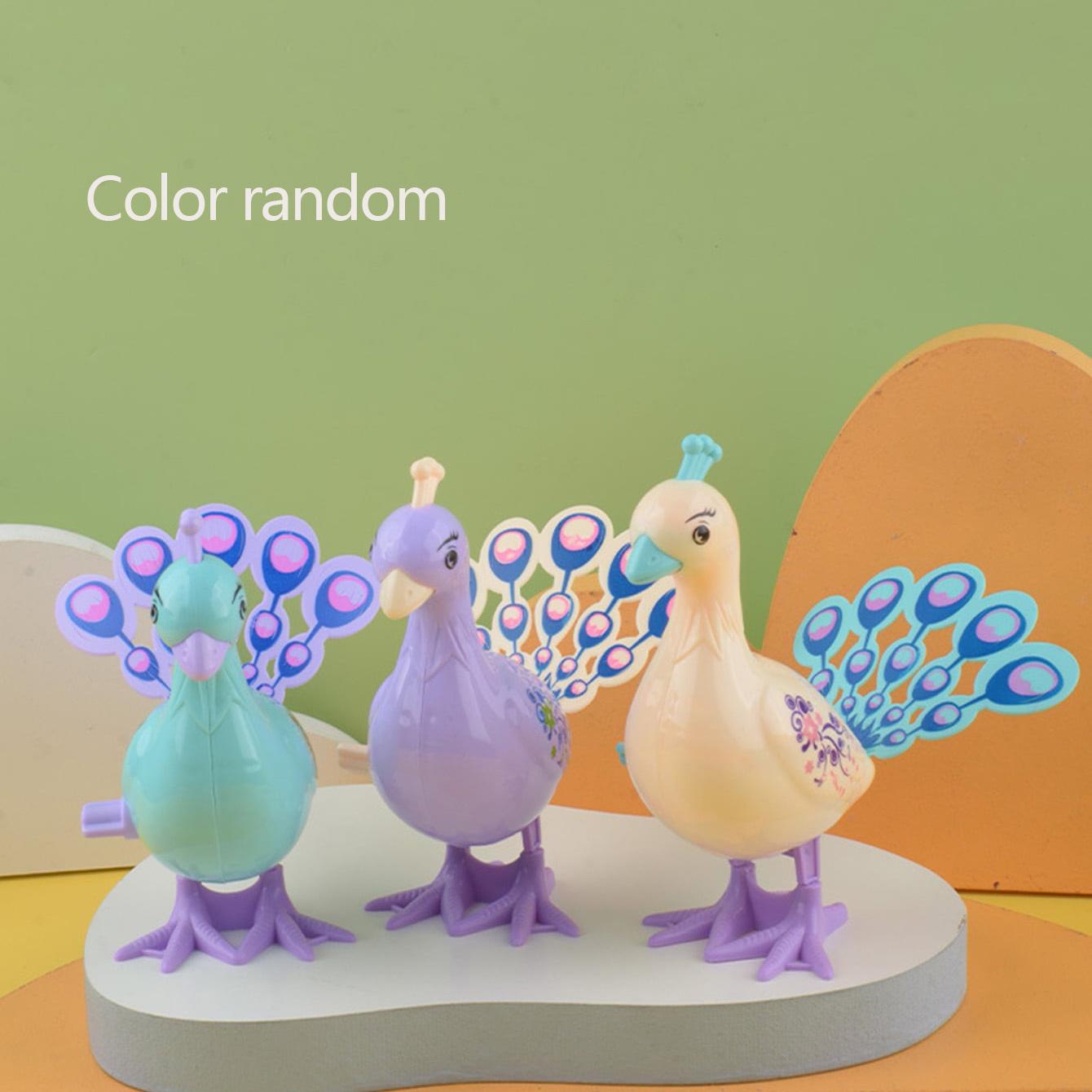 

1pc - Clockwork Peacock Toy, Nostalgic Classic Creative Simulation Small Peacock Toy, Fun Puzzle Toy, Color Random