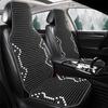 1 PEZZO Coprisedile Estivo Fresco Cuscino per Sedile Auto in Perline di Legno d'Acero Naturale Massaggio Traspirante Ambientale Impermeabile Tappetino per Sedile